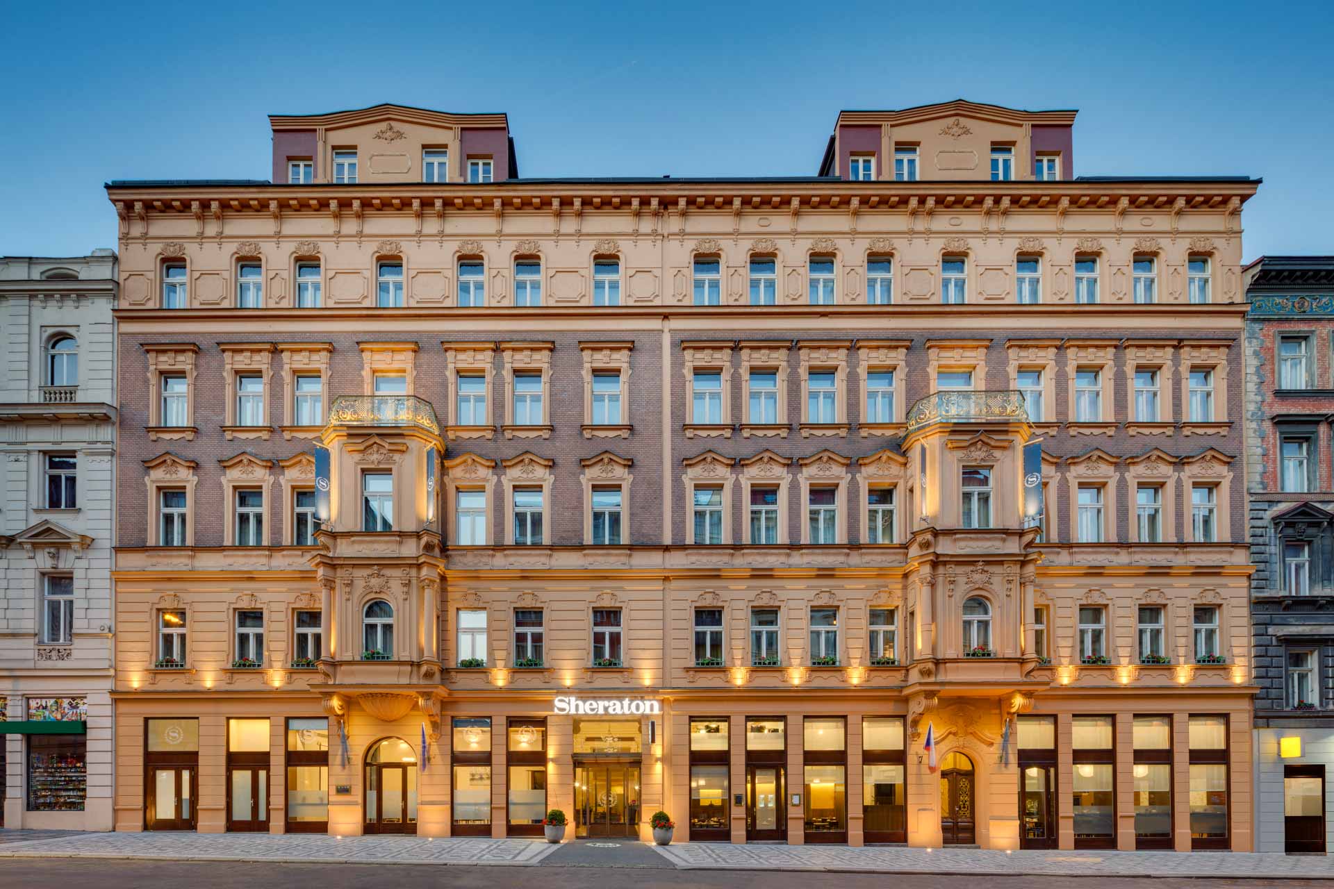 Exterior of the Sheraton Prague Charles Square Hotel