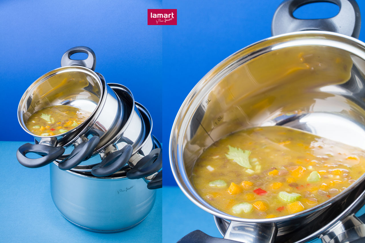 Lamart recipe images promoting the cookware brand