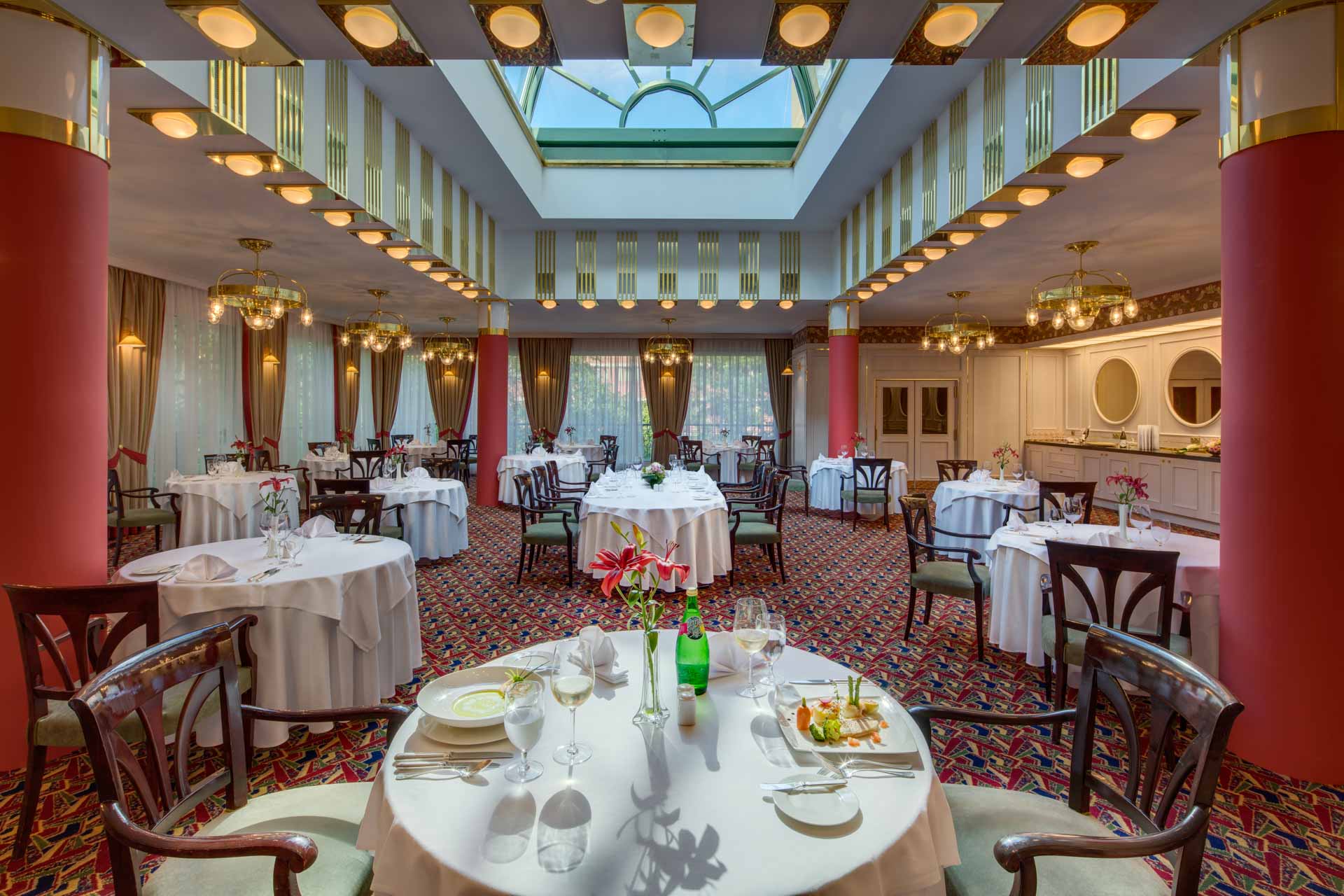 Restaurant at the Hotel Savoy Prague