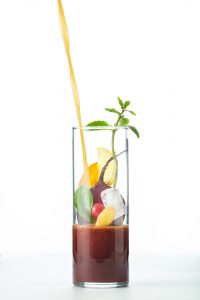 Smoothie out of fruit and vegetables