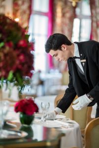 Waiter at Hotel Le Bristol Paris