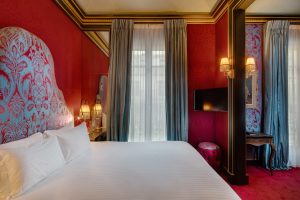 View on deluxe room of luxury boutique Hotel Maison Souquet