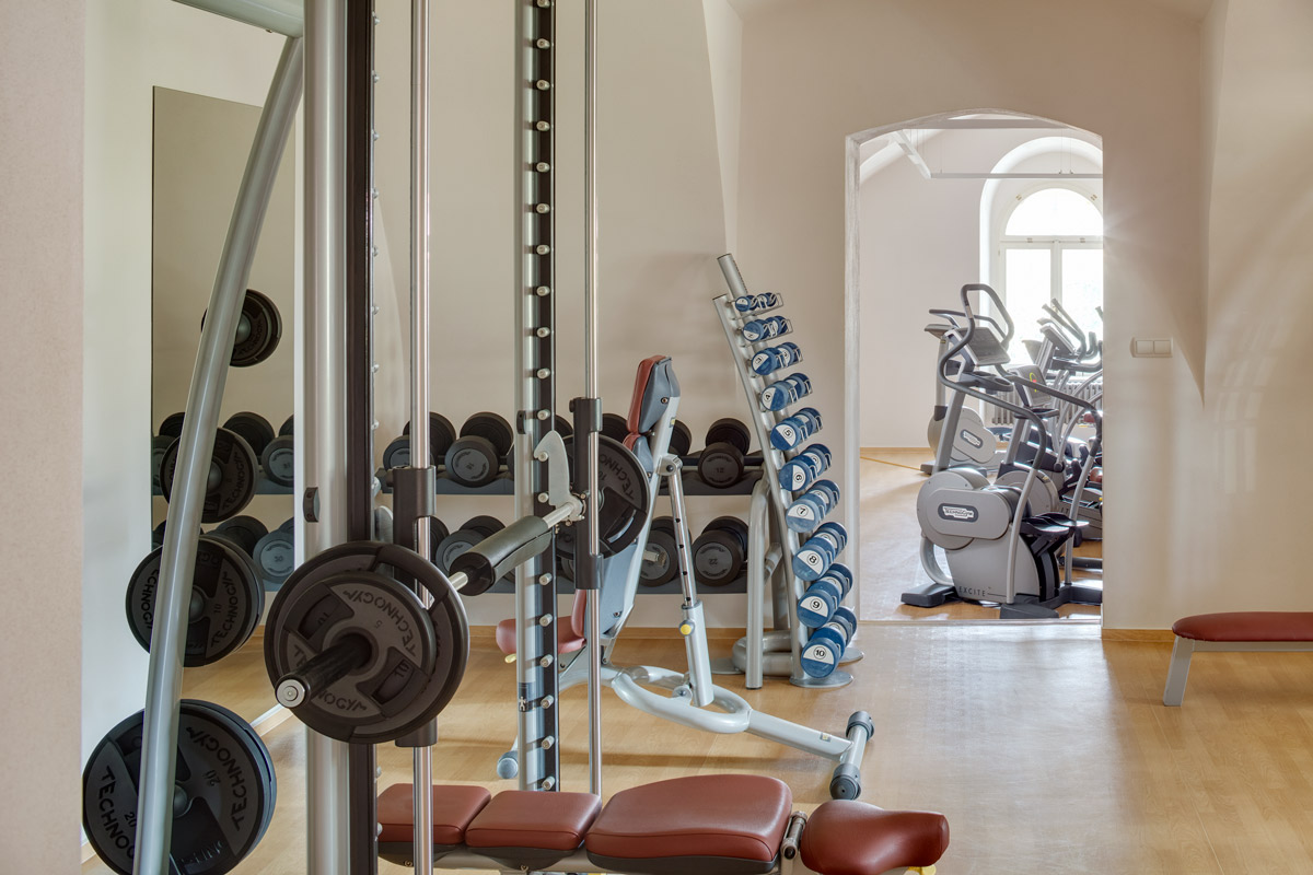 Fitness room at Chateau Herálec Boutique Hotel & Spa by L'occitane 