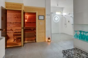 Sauna at Chateau Herálec Boutique Hotel & Spa by L'occitane