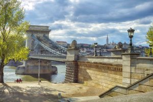 Budapest, old town, chain bridge, Danube, Donau